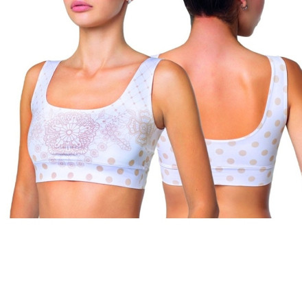 Dámsky crop top Meméme Polka Dot Chamomile